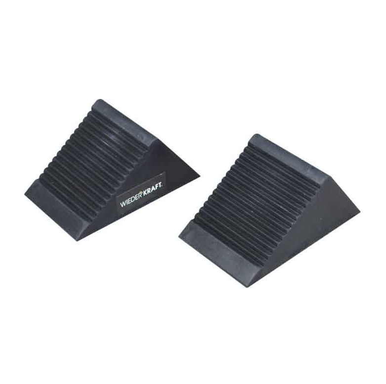 WDK-88001  Противооткатные упоры резиновые. Комплект 2шт. Размеры 105х75х75 мм. Вес 0,66 кг. Wiederkraft