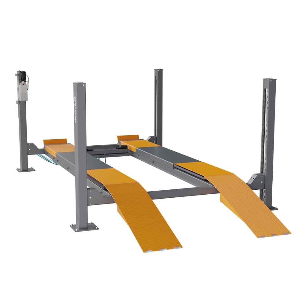 WiederKraft WDK-545 Четырехстоечный автомобильный подъемник г/п 5 тонн под сход-развал