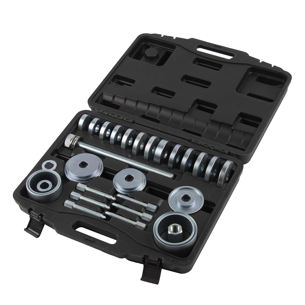 WDK-214550 Инструмент для снятия подшипника ступицы колеса набор 31 предмет Wiederkraft