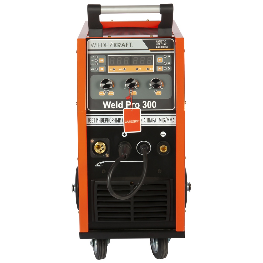 WELD Pro 300 Сварочный аппарат инверторный 300A, 380В MIG/MAG/MMA/Lift TIG с горелкой 24AK