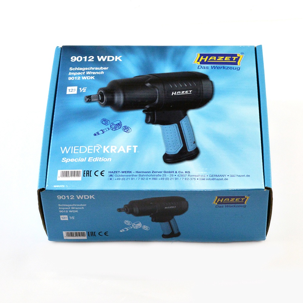 9012WDK Гайковерт пневматический ударный, привод 1/2", 1200 Нм Wiederkraft