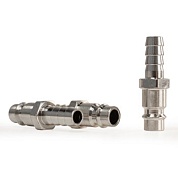 Штуцер папа ёлка d.9мм M, никелированная сталь, 50шт